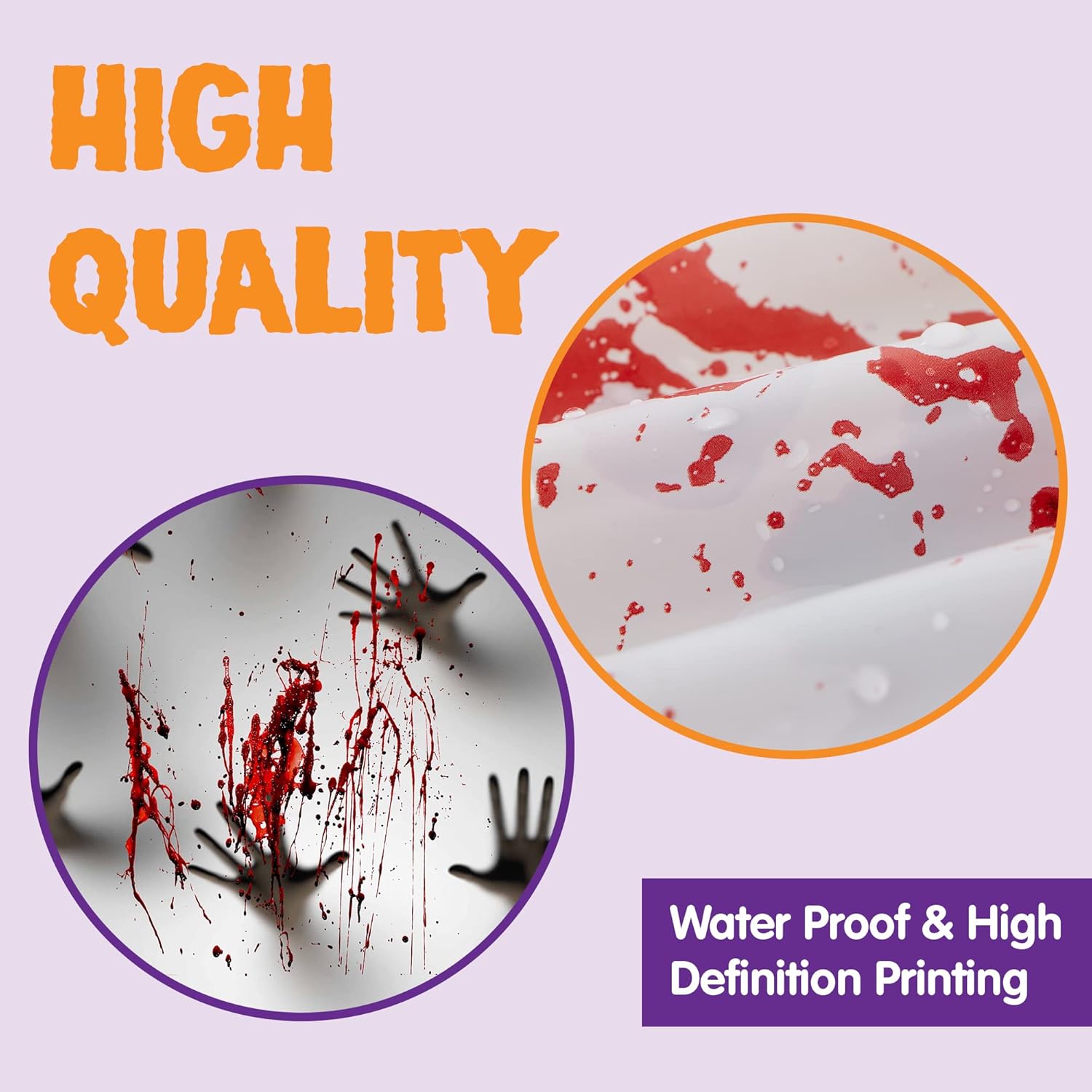 imageJOYIN Halloween Haunted House Decoration Window Door Cover Zombie Hands Indoor Outdoor Decoration 72X30 Inches Window and Wall Cover Indoor Outdoor Decoration