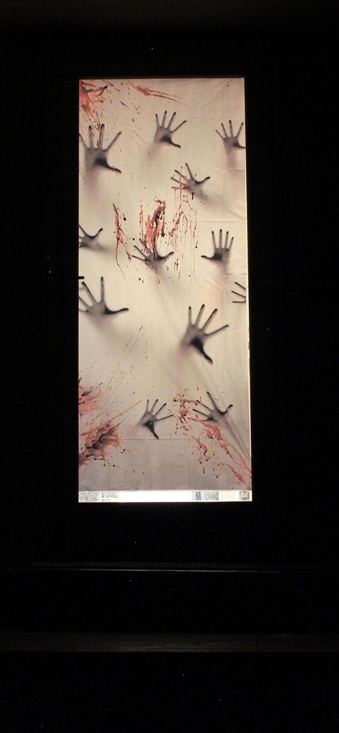 imageJOYIN Halloween Haunted House Decoration Window Door Cover Zombie Hands Indoor Outdoor Decoration 72X30 Inches Window and Wall Cover Indoor Outdoor Decoration