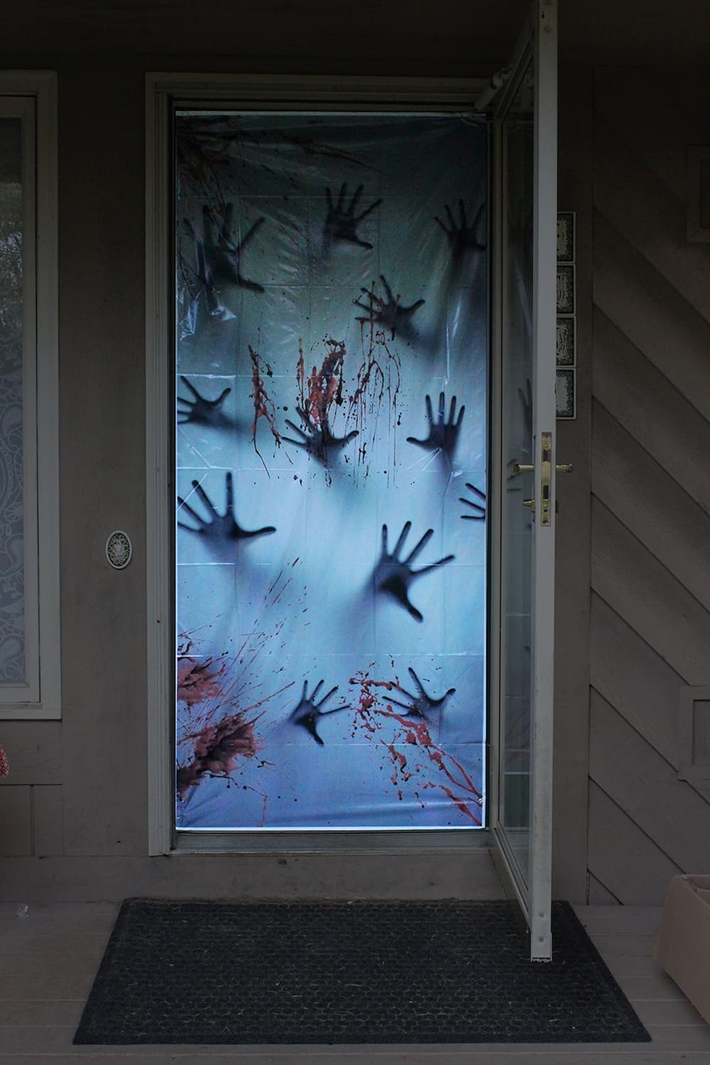 imageJOYIN Halloween Haunted House Decoration Window Door Cover Zombie Hands Indoor Outdoor Decoration 72X30 Inches Window and Wall Cover Indoor Outdoor Decoration