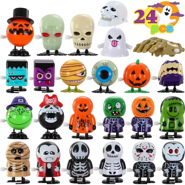 imageJOYIN 24 PCS Halloween Wind Up Toys for Kids Gifts Wind Up Toys for Halloween Party Favors Decorations Goodie Bag Fillers Student School Classroom Favors Carnival Game PrizesHalloween Style Design