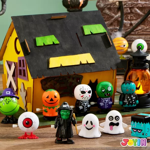 imageJOYIN 24 PCS Halloween Wind Up Toys for Kids Gifts Wind Up Toys for Halloween Party Favors Decorations Goodie Bag Fillers Student School Classroom Favors Carnival Game PrizesWindUp Toys