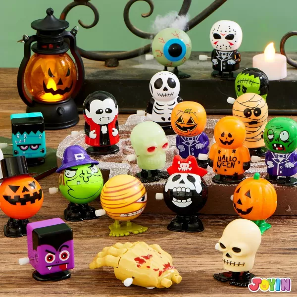 imageJOYIN 24 PCS Halloween Wind Up Toys for Kids Gifts Wind Up Toys for Halloween Party Favors Decorations Goodie Bag Fillers Student School Classroom Favors Carnival Game PrizesHalloween Style Design