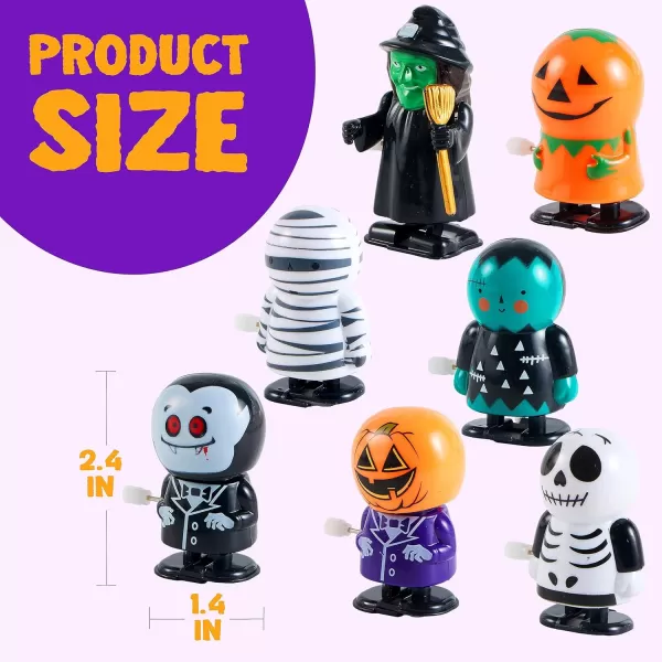 imageJOYIN 24 PCS Halloween Wind Up Toys for Kids Gifts Wind Up Toys for Halloween Party Favors Decorations Goodie Bag Fillers Student School Classroom Favors Carnival Game PrizesWindUp Toys