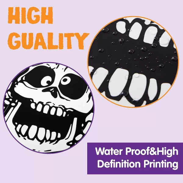 imageJOYIN Halloween Window Clings Decorations Halloween Skeleton Window Stickers Window Clings Window Decal for Halloween Windows Glass Walls Halloween Windows Decorations Haunted House Party Supplies
