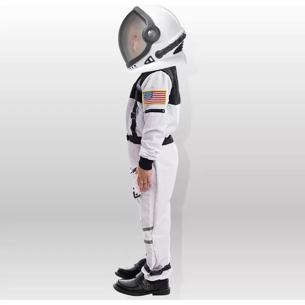 imageSpooktacular Creations Astronaut Helmet with Movable Visor and Vents Design Pretend Play Toy Set School Classroom Dress Up Role Play Accessory