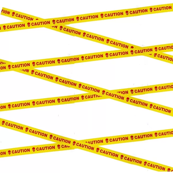 imageSpooktacular Creations Halloween Party Decoration Set Including Bloody Tablecover Weapon Garland Bloody Clings and Caution Tapes 5 Piece