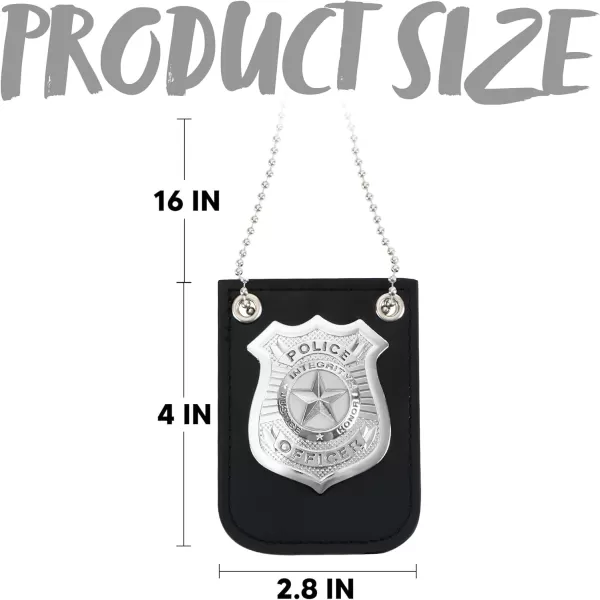 imageSpooktacular Creations Kids Police Pretend Play Toy Set Police Costume Accessories with Swat Badge Kids Handcuff and Keys for Detective Dress Up Role Play Stocking Birthday Party Favor Supplies