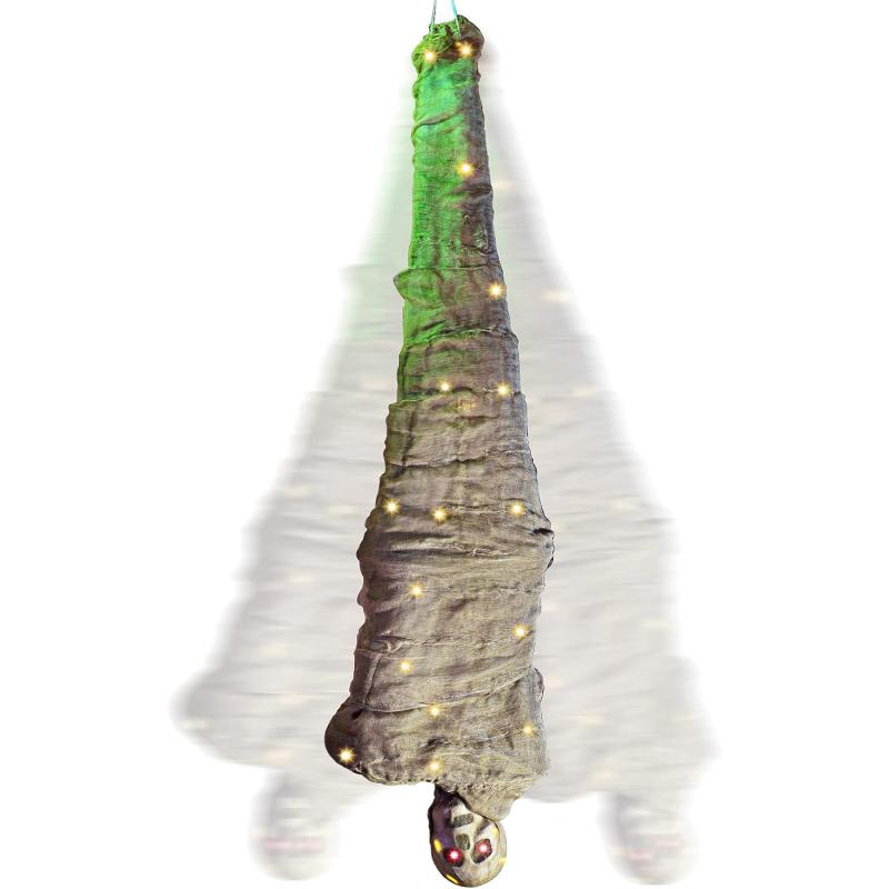 imageJOYIN 65quot Halloween Decoration Cocoon Corpse Animated Indoor Decor Hanging Dead Body Prop Corpses Skeleton Outdoor Decor with Full Body Lights and LED Eyes ampamp Spooky Sound for Yard Haunted House