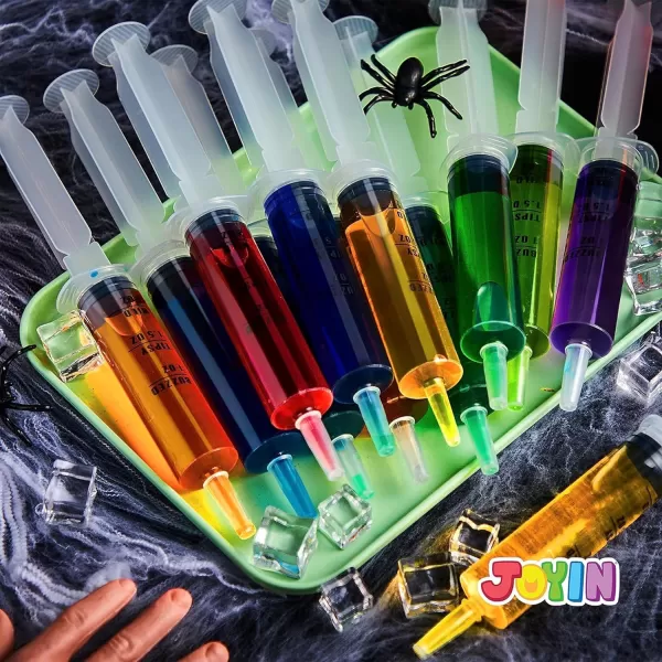 imageJOYIN 10 Pack 2 oz Party Reusable Charge with Caps for Halloween Thanksgiving Christmas Party Supplies Other Themed Party