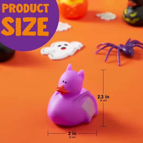 imageJOYIN 12 Pcs Glow Halloween Ducks Bath Toys LED Halloween Rubber Duckies for Kids Gift Glow in The Dark Party Favors Light Up Ducky Bulk Trick or Treats Classroom Prizes Decorations