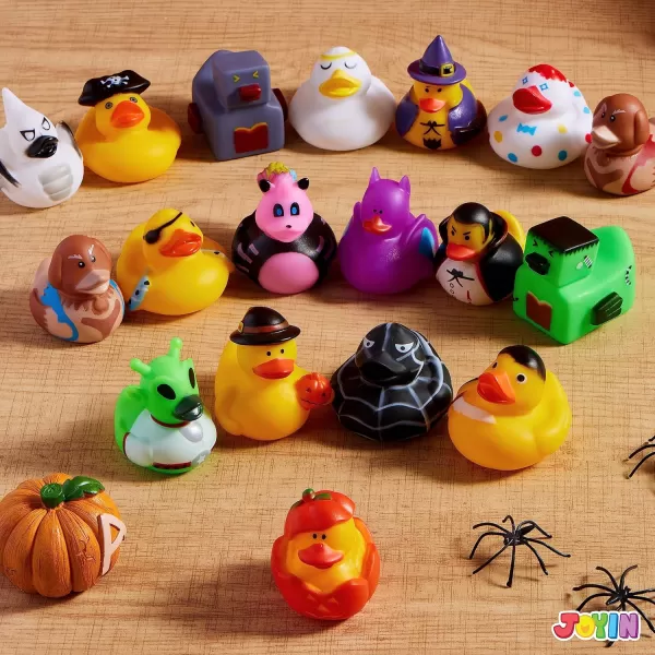 imageJOYIN 18 Pcs Halloween Themed Duckies Bulk Floater Duck for Kids Halloween Party Favors Halloween Decoration Baby Showers Celebrations and Birthdays Gift