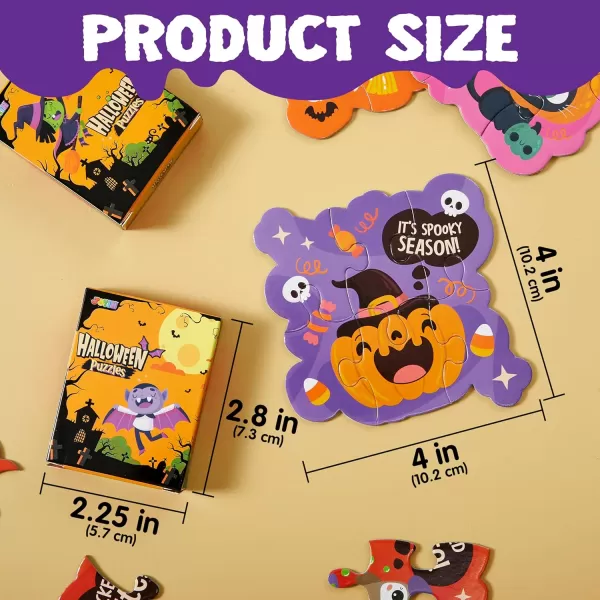imageJOYIN 24 PCS Halloween Puzzles for Kids Gifts Jigsaw Puzzles Halloween Toys for Trick or Treats Classroom Halloween Goodies Halloween Games Fall Puzzle Crafts School Activities Halloween Dcor