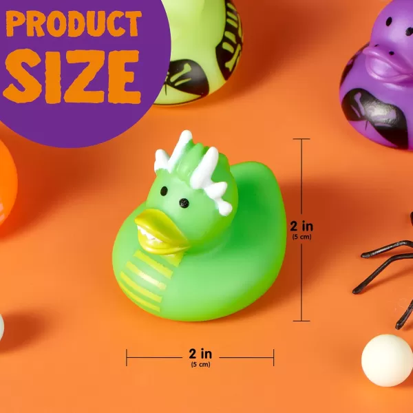 imageJOYIN 24 PCS Halloween Rubber Ducks Halloween Ducks Toys for Trick or Treating Goodie Bag Fillers Bathtub Toys Duckies for Halloween Party Favors Decorations School Classroom Game Prizes