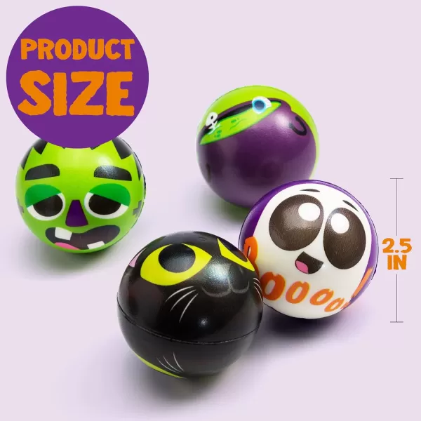 imageJOYIN 24 PCS Halloween Stress Balls Halloween Novelty Toys Balls for Halloween Squishy Toys Slow Release Halloween Party Favors Decoration Supplies Party Bag FillersSpooky