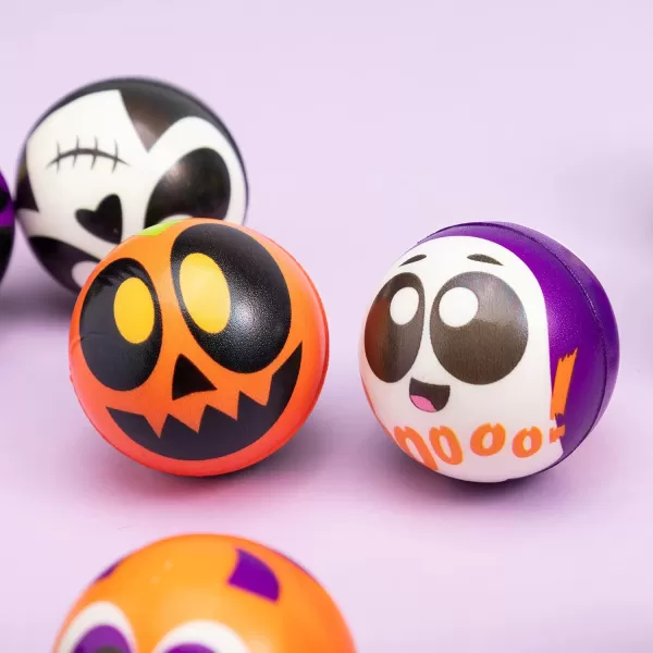 imageJOYIN 24 PCS Halloween Stress Balls Halloween Novelty Toys Balls for Halloween Squishy Toys Slow Release Halloween Party Favors Decoration Supplies Party Bag FillersSpooky