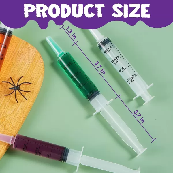 imageJOYIN 24 PCs 20ml Plastic Syringes Reusable EasyGrip Caps Container Tubes with Caps ampamp Individually Wrapped