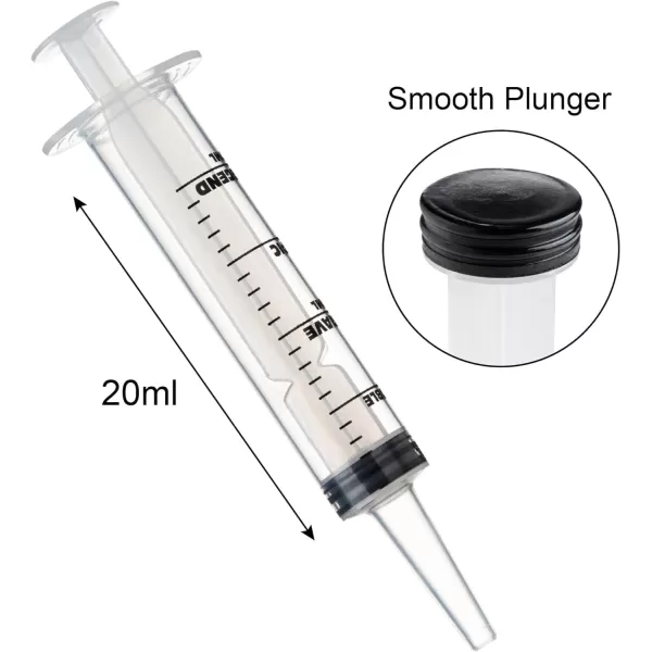 imageJOYIN 24 PCs 20ml Plastic Syringes Reusable EasyGrip Caps Container Tubes with Caps ampamp Individually Wrapped