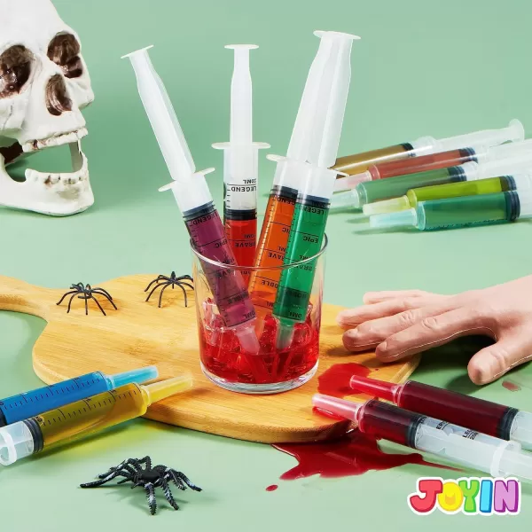 imageJOYIN 24 PCs 20ml Plastic Syringes Reusable EasyGrip Caps Container Tubes with Caps ampamp Individually Wrapped