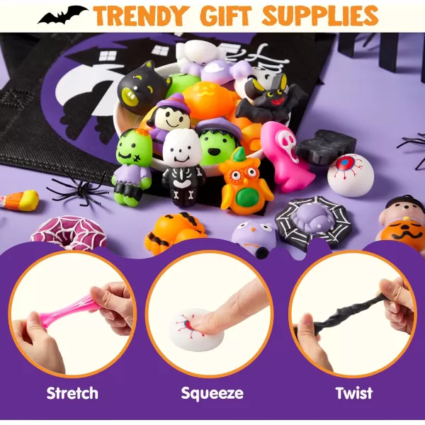 imageJOYIN 24 Pcs Halloween Mochi Squishy Toys Halloween Classies Character Squishy Toys for Halloween Christmas Party Favors Boys ampamp Girls Birthday Gifts Classroom Prize Goodie Bag