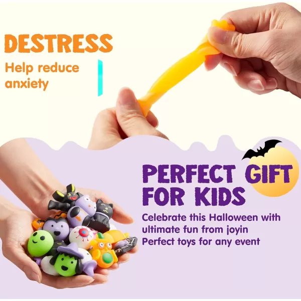 imageJOYIN 24 Pcs Halloween Mochi Squishy Toys Halloween Classies Character Squishy Toys for Halloween Christmas Party Favors Boys ampamp Girls Birthday Gifts Classroom Prize Goodie Bag