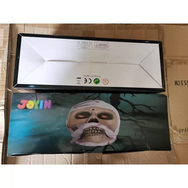 imageJOYIN 35quot Halloween Animated Hanging Corpse with LED Light Up Eyes ampamp Sound Effect for Indoor and Outdoor Decorations