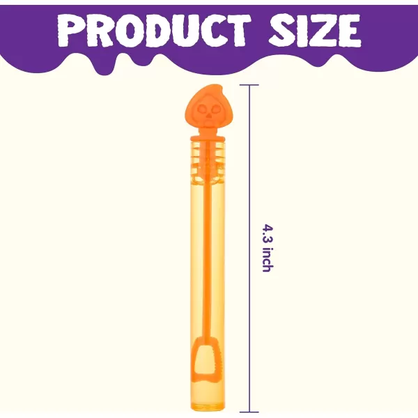 imageJOYIN 36 PCS Halloween Bubble Wands Mini Bubbles Party Favors for Kids Children Bubble Toys Bulk Halloween Party Favors Goodie Bags Stuffers Outdoor Indoor Activity Use Carnival Prizes