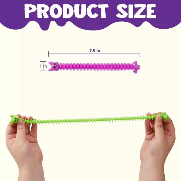 imageJOYIN 36 PCS Halloween Stretchy Strings Fidget Toys Elastic Sensory Stress Relief Toys for Autistic Children Fidgeting and Relaxing Treat Bags Gifts Halloween Party Favors Halloween Decorations