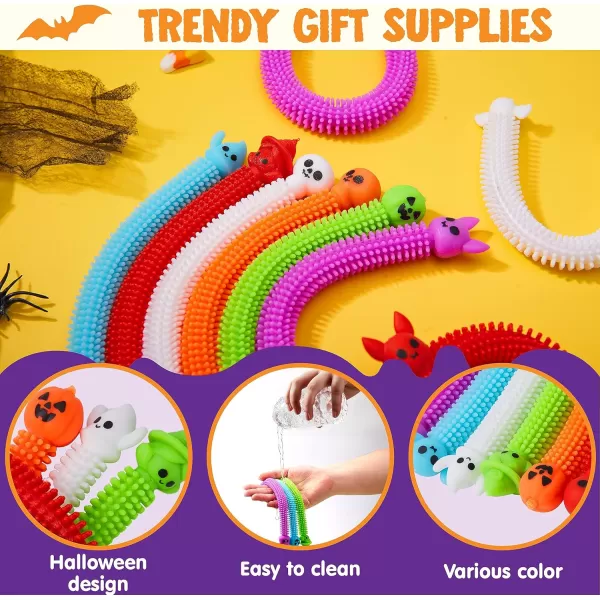 imageJOYIN 36 PCS Halloween Stretchy Strings Fidget Toys Elastic Sensory Stress Relief Toys for Autistic Children Fidgeting and Relaxing Treat Bags Gifts Halloween Party Favors Halloween Decorations