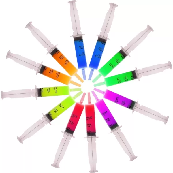 imageJOYIN 36 PCs 60ml Charge Plastic Syringes 2 oz Reusable Container Tubes with Caps ampamp Individually Wrapped EasyGrip Caps for Halloween Party Favor