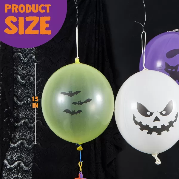 imageJOYIN 36 Pieces Halloween Punch Balloons for Halloween Punching Balloon Party Favor Supplies Decorations Trick or Treat Toys Halloween School Classroom Game
