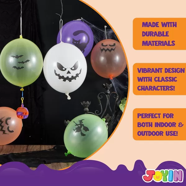 imageJOYIN 36 Pieces Halloween Punch Balloons for Halloween Punching Balloon Party Favor Supplies Decorations Trick or Treat Toys Halloween School Classroom Game