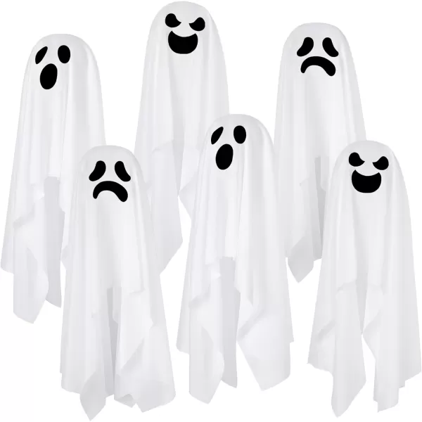 imageJOYIN 6 Pcs Halloween Decorations Hanging Ghosts Outdoor 275quot Halloween Light Up Flying Ghost Decor with Warm Lights for Tree Front Yard Patio Lawn Garden Prop Party Supplies and Holiday Decor