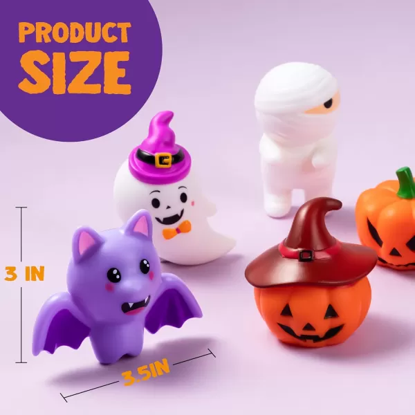 imageJOYIN 6 Pcs Halloween LightUp Bath Toys Halloween Theme Toys Flashing LED Light Floating Bathtub Toys for BabyToddler Water Tub Games Swimming Pool Party