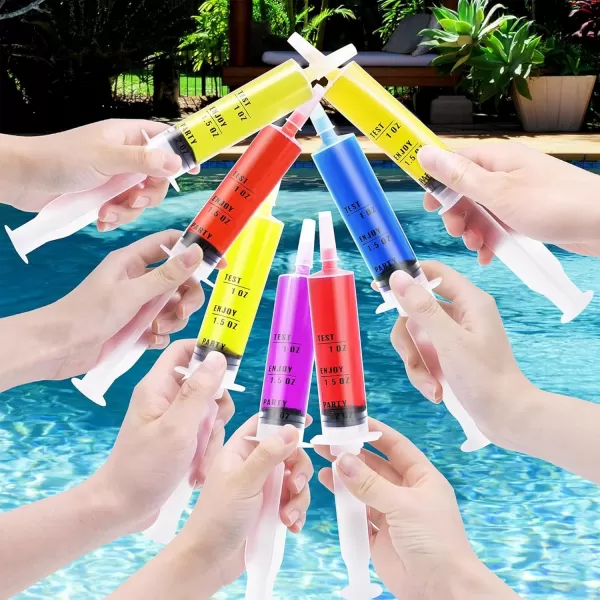 imageJOYIN 72 PCs 60ml Plastic Syringes 2 oz EasyGrip Caps Reusable Container Tubes with Individually Wrapped ampamp Caps