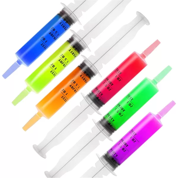 imageJOYIN 72 PCs 60ml Plastic Syringes 2 oz EasyGrip Caps Reusable Container Tubes with Individually Wrapped ampamp Caps