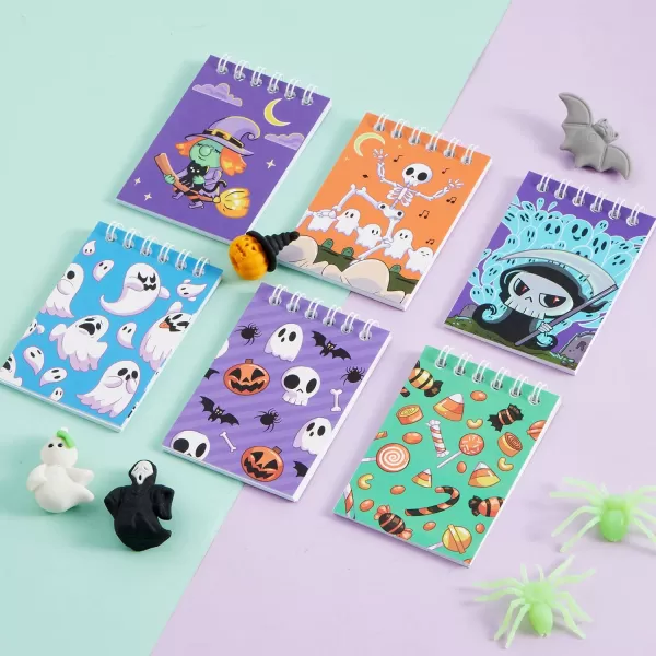 imageJOYIN 72 Pcs Halloween Assorted Stationery Set 24 Packs Halloween Theme Pencils Rulers and Notepads Party Favor Set for Kids Halloween Classroom Favors Gift Prizes Trick or Treat Goodie Bag Filler