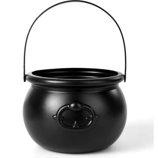 imageJOYIN Halloween Large Black Cauldron 75 Halloween Candy Cauldron Candy Kettle Pot and Bucket Black Witch Cauldron Candy Holder Halloween St Patricks Party Favor Decoration