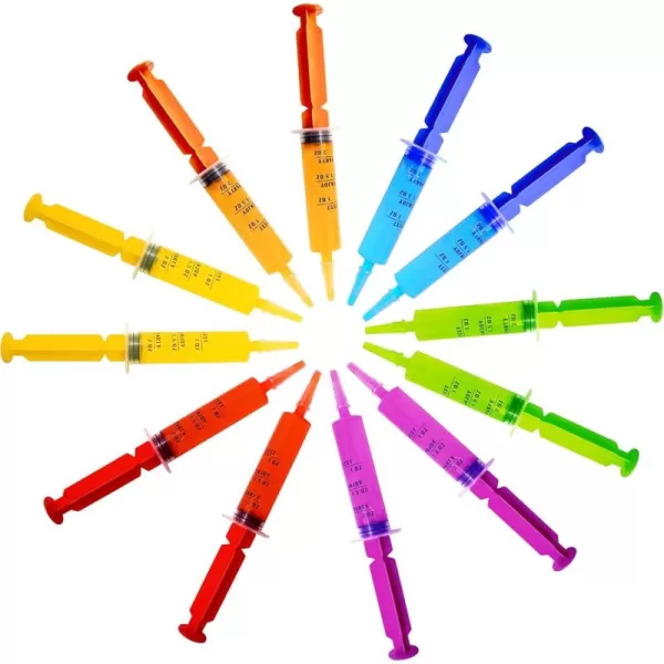 imageJOYIN 60 Pcs Charge Syringes with Caps Reusable Party Springe for Charge for Halloween Party Thanksgiving day Christmas and Birthday Parties