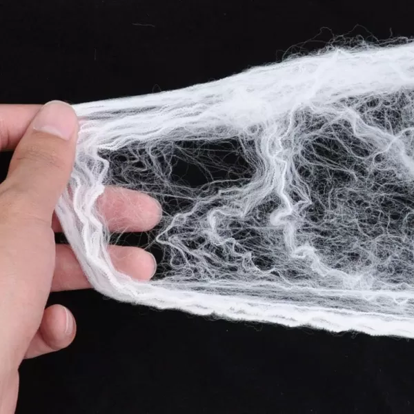 imageJOYIN 1200 sqft Spider Halloween Decorations Bonus with 80Fake Spiders Halloween Outdoor Super Stretch Cobwebs Halloween Party Decoration for Indoor Outdoor Party Supplies1200