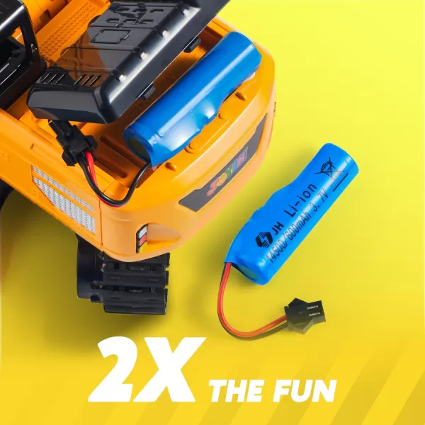 imageJOYIN Remote Control Excavator Toys for Boys 24Ghz RC Excavator Toy with Light Construction Toys for Boys 35 47 812 Year Old Kids Birthday GiftExcavators