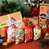 imageJOYIN 144 PCS Christmas Cellophane Bags with Ribbon Candy Cookie Bags for Holiday Treats Christmas Party Favors Supplies Christmas Clear Cello Gift Bags Xmas Goodie Bags