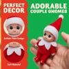 imageJOYIN 2 Pcs Christmas Elf Plush Doll Tiny Soft Plush Toy Doll for Christmas Decor Xmas Gift Xmas Clothing for Elf DollRed