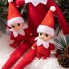 imageJOYIN 2 Pcs Christmas Elf Plush Doll Tiny Soft Plush Toy Doll for Christmas Decor Xmas Gift Xmas Clothing for Elf DollRed
