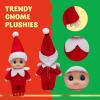 imageJOYIN 2 Pcs Christmas Elf Plush Doll Tiny Soft Plush Toy Doll for Christmas Decor Xmas Gift Xmas Clothing for Elf DollRed