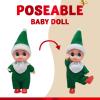 imageJOYIN 2 Pcs Christmas Elf Plush Doll Tiny Soft Plush Toy Doll for Christmas Decor Xmas Gift Xmas Clothing for Elf DollRed and Green