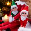 imageJOYIN 2 Pcs Christmas Elf Plush Doll Tiny Soft Plush Toy Doll for Christmas Decor Xmas Gift Xmas Clothing for Elf DollRed and Green