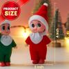 imageJOYIN 2 Pcs Christmas Elf Plush Doll Tiny Soft Plush Toy Doll for Christmas Decor Xmas Gift Xmas Clothing for Elf DollRed and Green