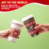 imageJOYIN 24 PCS Christmas Disposable Paper Cups 16 oz Merry Christmas Party Cups With Cup Sleeves and Lids 8 Designs Xmas Coffee Drinking Cups Beverages Tableware Holiday Supplies FavorsVintage
