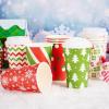 imageJOYIN 24 PCS Christmas Disposable Paper Cups 16 oz Merry Christmas Party Cups With Cup Sleeves and Lids 8 Designs Xmas Coffee Drinking Cups Beverages Tableware Holiday Supplies FavorsSanta
