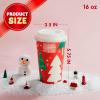 imageJOYIN 24 PCS Christmas Disposable Paper Cups 16 oz Merry Christmas Party Cups With Cup Sleeves and Lids 8 Designs Xmas Coffee Drinking Cups Beverages Tableware Holiday Supplies FavorsBright